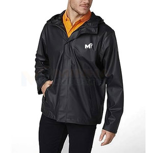 Chaqueta de lluvia para hombre hecha a medida, mejor precio, chaqueta de lluvia de nailon y poliéster para venta en línea - Product Image 3
