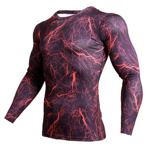 Camisetas de Compresión Premium para Dropshipping, Rashguards para Hombre, Ropa Deportiva al por Mayor para Hombre, Tops de Gimnasio con Estampado No Gi, Rashguards de Jiu-Jitsu - Product Image 6