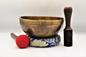 Bol chantant en laiton massif, son de guérison, méditation spirituel, ensemble de bols chantants Premium, Instrument religieux pur - Product Image 2
