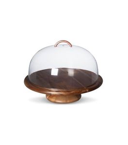 Support à gâteau élégant, support à gâteau haut de gamme, support à gâteau design, support à gâteau polyvalent, support de service avec dôme pour aliments - Product Image 3