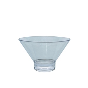 Bol à salade vintage en plastique transparent réutilisable incassable pour les fêtes, la maison et les restaurants - Product Image 1