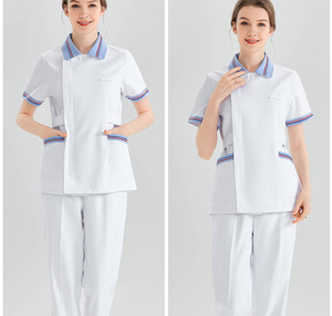 Women's Medical Scrub Set Short Sleeve <b>Nursing</b> Uniform Healthcare Workwear Doctor Clinic Hospital Dental Beauty Salon Clothing - Product Image 2