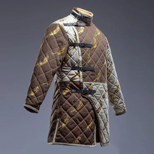 Gambeson médiéval HEMA personnalisé pour homme, veste rembourrée bicolore matelassée losanges en coton 350N, costume d'entraînement, meilleure vente - Product Image 2