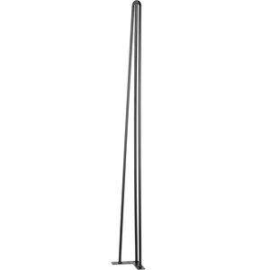 Set di 4 gambe per tavolo a forcina nere da 40 pollici, capacità di carico 880 libbre (220 libbre per gamba), gambe per scrivania, panca, armadietto, gambe per tavolo da pranzo in stile rustico - Product Image 5