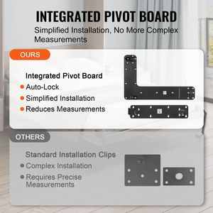 Kit Letto a Scomparsa Queen Size Deluxe Fai-da-te, Letto a Parete Robusto con Leva Pneumatica, Hardware Meccanico Pieghevole per Mobili - Product Image 4