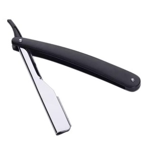 Navaja de barbero de acero inoxidable, herramienta de afeitado profesional para recortar la barba, dar forma al cabello y cuidar el aspecto. - Product Image 4