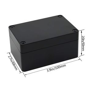 Scatola di Giunzione in Plastica ABS Impermeabile IP65 3.93x, Contenitore Elettronico Universale Nero Antipolvere per Strumenti Elettrici ed Elettronici - Product Image 4