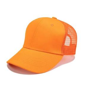 Wholesale High Quality 6 Panel Custom Logo <b>Blank</b> 100% Cotton Mesh Trucker <b>Cap</b> 3D Embroidery Printing LOGO Sport Baseball <b>Cap</b> Hat - Product Image 1