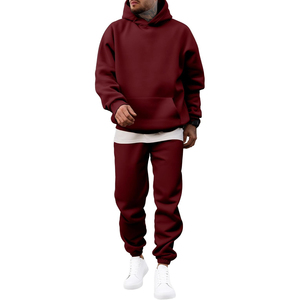 Ensemble de survêtement moderne surdimensionné pour homme, sweat à capuche et pantalon de jogging, deux pièces, coupe décontractée, style urbain confortable - Product Image 5