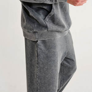 Mejor Precio, Chándal de Invierno para Hombre, Talla Grande, con Capucha, Lavado Ácido, Diseño 2 en 1, 100% Algodón, Estilo de Fábrica, Venta al Por Mayor - Product Image 5