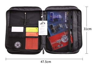 Bolsa de Utilidad Personalizada para Árbitro, Estilo Inglés, con Cierre de Cremallera, Resistente al Agua, Organizador de Equipamiento Portátil, en Cordura Suave - Product Image 4