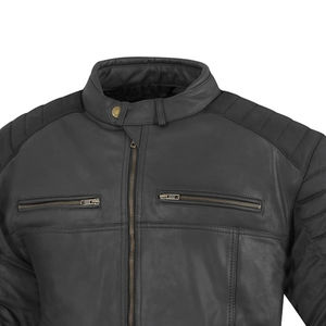 Veste en cuir véritable pour motard, coupe ajustée unisexe, sur mesure, grande taille, imperméable, respirante, prix de gros, coupe-vent - Product Image 2
