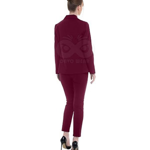 Women Formal Business Suit <b>Set</b> Long Sleeve <b>Blazer</b> Matching Trousers Office Workwear Custom Wholesale - Product Image 3