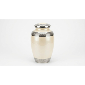 Urna funeraria elegante de latón macizo hecha a mano para adultos, color púrpura, con grabado personalizable para cenizas humanas. - Product Image 2