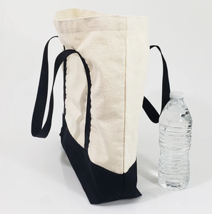 Custom Logo Outdoor Travel Multi-pockets <b>Soft</b> <b>Handbag</b> Tote Bag Custom Logo Cotton Canvas Messenger Shoulder Carrier Bag - Product Image 6