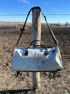 กระเป๋าหนังสะพายข้างสำหรับผู้หญิง, กระเป๋าหนังวัวขนแกะทำมือสไตล์วินเทจ - Product Image 5