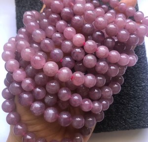 ลูกปัดโรสควอตซ์สีชมพูธรรมชาติขนาด 6 มม. สำหรับทำเครื่องประดับ DIY อุปกรณ์งานฝีมือ - Product Image 2