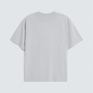 Impression géométrique brutaliste personnalisée sur coton Pima biologique et tissu modulaire haute densité, col rond essentiel en obsidienne - Product Image 6