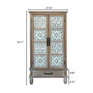 Mobiletto Alto in Legno Rustico 55.12, Versatile Credenza e Dispensa per Arredamento Casa, Ideale per Soggiorno - Product Image 6