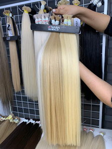 Extensions de cheveux naturels vierges vietnamiens de luxe à cuticules intactes, en vrac, Nasa Hair, 100g, prix d'usine, 50cm 70cm, super double drawn - Product Image 3