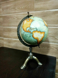 Globo Terráqueo Metálico Educativo y Moderno con Mapa Giratorio, Globo Político Decorativo para Hogar u Oficina - Product Image 5