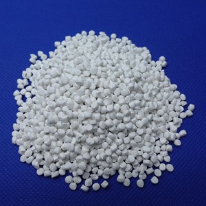 เม็ดเรซินโพลิเมอร์สีขาวเกรดอุตสาหกรรมสำหรับการอัดขึ้นรูปและการผลิต - Product Image 1