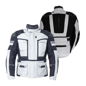 Chaqueta de Motocicleta para Hombre, Impermeable, Cortavientos, Transpirable, con Exterior de Nailon y PU, Cuello Alto, Corte Regular, para Primavera, Otoño e Invierno - Product Image 4