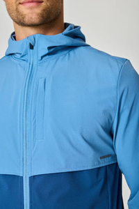Conjunto Deportivo para Hombre en Azul con Bloques de Color, Chaqueta con Capucha y Cierre Completo, Pantalones Ligeros de Poliéster, Corte Regular, para Primavera - Product Image 4