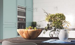 Grand saladier en bois d'acacia fait main, bol surdimensionné pour salades et fruits, centre de table rustique pour cuisine et salle à manger - Product Image 3