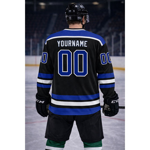 Maillot de hockey sur glace personnalisé avec logo, équipement de hockey en gros, combinaison de hockey, veste longue, maillot de hockey 100 % polyester - Product Image 3