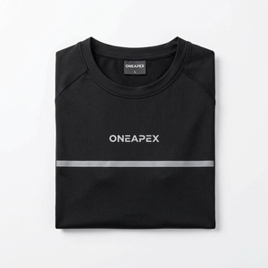 Camiseta de Compresión para Hombre, Negra, Manga Corta, Deportiva, para Gimnasio, Entrenamiento, Ropa Deportiva, Logotipo Personalizado, Fitness, Running, Ejercicio - Product Image 2