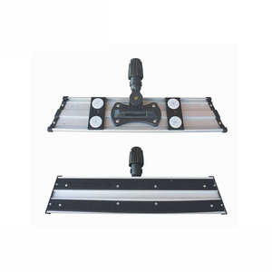 Serpillère plate en aluminium robuste avec manche télescopique, design rectangulaire, méthode manuelle pour usage domestique, ensemble de serpillères réutilisables inclus - Product Image 2