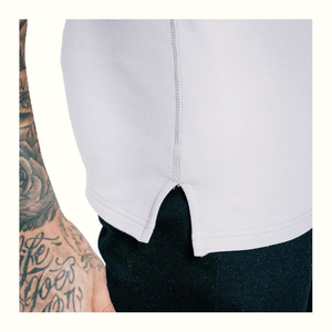 <b>Low</b> Cut Men's Sleeveless Hoodie Solid Color Cotton Gym Vest Plus Size Deep Armhole Muscle Tank <b>Top</b> Workout Clothes Exporter - Product Image 5