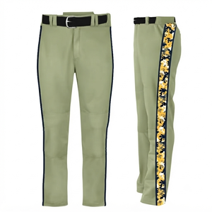 Pantalones de Béisbol Color Verde Pastel con Nombre del Jugador, Diseño Antibacterial, Uniforme Deportivo Resistente, Nombre del Equipo Personalizado, Malla - Product Image 1