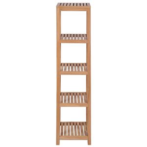 Étagère de rangement pour salle de bain à 4 niveaux en teck massif 16.5 \ "x 16,5 \" x 65 \ "Étagères utilitaires de qualité supérieure - Product Image 2
