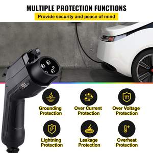 Livello 2 portatile EV stazione di ricarica 16 Amp caricatore per veicoli elettrici 3.84 kW 25 ft cavo di ricarica NEMA 6-20 SAE J1772 spina per - Product Image 4