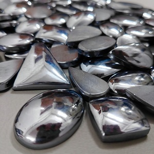 Lot de cabochons en shungite naturelle, vente en gros, pierres précieuses de shungite pour la création de bijoux - Product Image 4