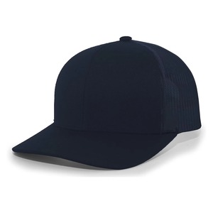 Casquette Trucker personnalisée en maille, casquette Snapback 6 panneaux réglable unisexe avec patch en cuir, fournisseur en gros OEM ODM, usine - Product Image 5