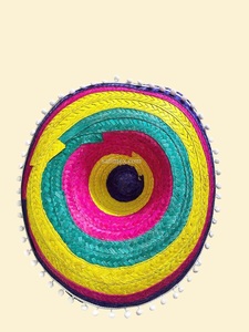 Sombrero Mexicano de Paja Ecológica Multicolor con Ala Ancha para Disfraces, Ideal para Adultos en Fiestas Casuales, Directo de Vietnam - Product Image 2