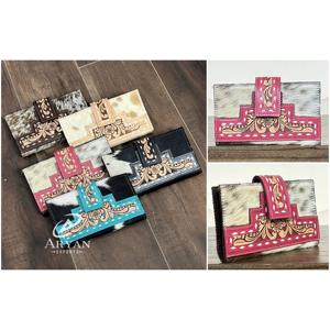 Cartera Bifold de Cuero Genuino Hecha a Mano para Mujer, la Más Vendida de la Expo de Marzo, Cartera Larga con Tarjetero - Product Image 1