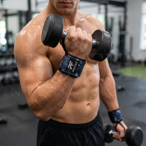 18 Inch <b>Black</b> Camo Wrist <b>Wraps</b> for Weightlifting Cross Training Gym Workout Hand Support Customized Design Printed Wrist <b>Wraps</b> - Product Image 4