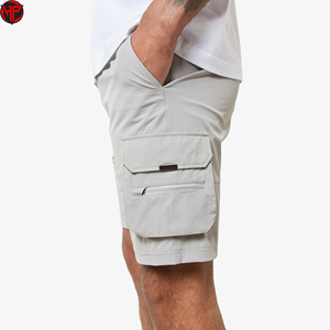 Pantalones Cortos Cargo Ligeros de Secado Rápido e Impermeables para Hombre, Cintura Elástica, Deportivos, con Logotipo Personalizado - Product Image 5