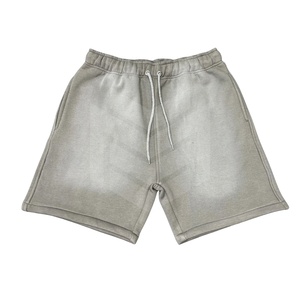 OEM Custom Men's Sweat <b>Shorts</b> Vintage Acid Washed Sweat <b>Shorts</b> Wholesale Oversize Plus Size <b>Y2k</b> Fashion Men Stone Washed <b>Shorts</b> - Product Image 1