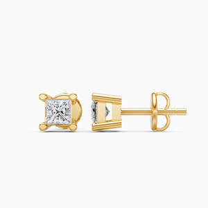 Pendientes de Diamante Cultivado en Laboratorio, Corte Brillante, Oro Sólido de 14K, Modernos para Mujer, Certificados por IGI, Perforados con Láser, Color Blanco D, E 3.196g - Product Image 3