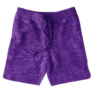 OEM Mens Mohair Knit <b>Shorts</b> Streetwear Style Custom Logo Bulk Order Ready to Ship - Product Image 5