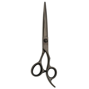 Tijeras Profesionales para Barbería, Color Negro, para Diestros, Tijeras de Barbero con Mango Largo y Resorte Ajustable para Recortar el Cabello - Product Image 3