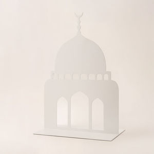Soporte decorativo de metal para mesa de mezquita, decoración islámica para el hogar, decoración para Ramadán y Eid, adorno para escritorio de sala de oración musulmana, decoración moderna para el hogar. - Product Image 2