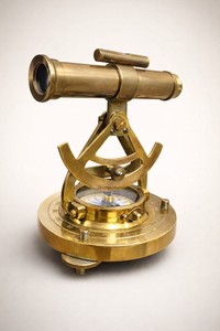 <b>Vintage</b> Brass Theodolite Alidade Telescope with Antique Finish <b>Compass</b> | Nautical Survey Instrument Gift Wholesale OEM - Product Image 6