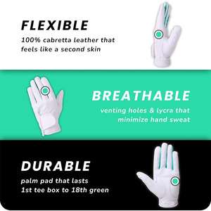 Gants de golf pour hommes d'inspiration écossaise |   100% cuir de Cabretta |   Flexible - Respirant - Durable - Product Image 5