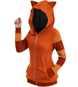 Sudadera con Capucha de Punto Sólido para Mujer, Informal, de Invierno, 100% Poliéster, con Logotipo Personalizado en la Parte Delantera, de Secado Rápido y Transpirable, Precio al por Mayor - Product Image 6